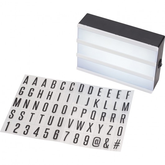 Cinema Light Boxes Letters